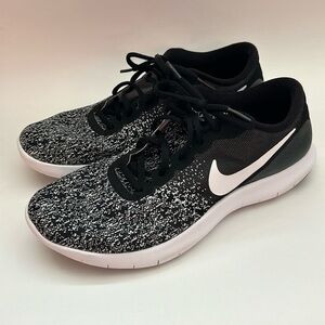 Nike Flex Contact Black White Running Sneakers 10M EUC